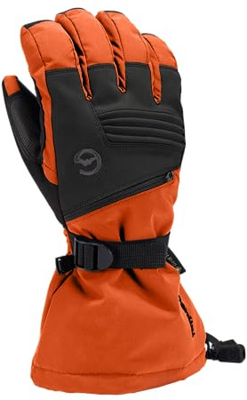 Gordini Guantes Gore-Tex Storm para Hombre, óxido/Negro, XL