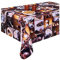 Wachstuch Tischdecke 140 x 160cm, Wachstischdecke abwaschbar, Wachstuchtischdecke wasserabweisend (Kaffee 100a)