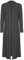 Tease Ladies Maxi Long Length Boyfriend Cardigan Collared Top Long Full Sleeve Floaty (Dark Grey, 20)