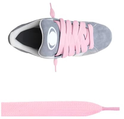 Slaace Breite Schnürsenkel für Sneaker – 18 mm breite Baumwollschnürsenkel als Ersatz für breite Campus, KNU Skool Sneaker – langlebige dicke Schnürsenkel - Fat Laces für Sportschuhe