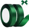 Nastro Raso Verde, 20 mm x 44 Metri di Nastro Decorativi in Tessuto per Confezioni Regalo, Artigianato, Fiocchi per Capelli, Bouquet da Sposa, Decorazioni Natalizie (22m/rotolo)
