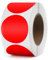YIKIADA Rot Punkte Thermo-Etikett Vinyl 38 mm Selbstklebend Rolle Adressaufkleber Wasserdicht Drucker Aufkleber für Logo Barcode QR Code Inventar 500 Stück