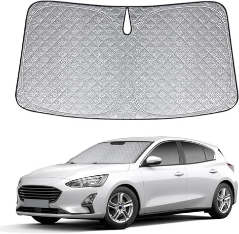 Parasol para Parabrisas Reemplazo para Ford Focus MK4 2018-2024, Plegable Parasol para Parabrisas de Coche, Parasol para Parabrisas Delantero para Bloquear El 106% de Los Rayos UV