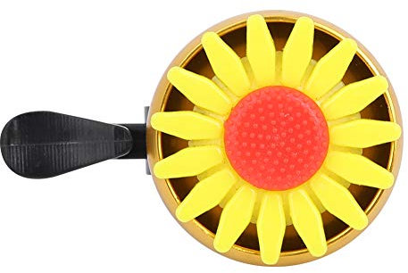 Keenso Campanello per Fiori Carino per Bicicletta Ultraleggero, Antiruggine, Robusto, Durevole, Suono Chiaro e Forte, Facile da Usare per la Sicurezza (Yellow)