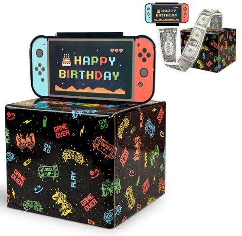 BETESSIN Geldgeschenke Box für Gamer - Lustige DIY Überraschungsbox - Zocker Geschenk - Verpackung zum Geburtstag für Junge, Jungs und Männer