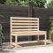 Homgoday Gartenbank Sitzbank Holzbank ohne Armlehnen Balkonbank Terrassenbank Parkbank Bnak mit Rückenlehne Ruhebank für Garten Terrasse Balkon 109 cm Massivholz Kiefer