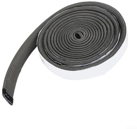 Wire Mesh Gasket Kit Fit, 150 Inch Fiberglass Wire Mesh Gasket Replacement For Kamado For Joe For Classic, BBQ Seal Accessories, BBQ Gasket Black Grill Tape High Temp Grill Seal Gasket