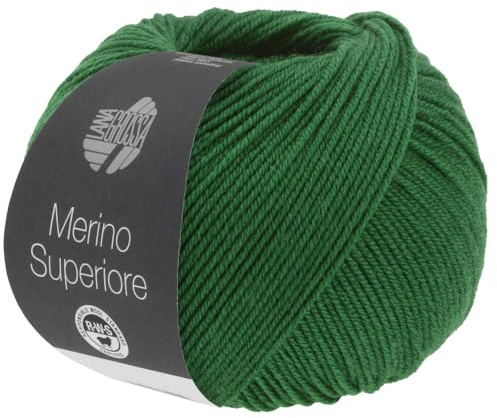 LANA GROSSA Merino Superiore | Pure, extrafeine Merinowolle waschmaschinenfest und filzfrei | Handstrickgarn aus 100% Schurwolle (Merino extrafein) | 50g Wolle zum Stricken & Häkeln | 180m Garn FB43