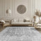 PONY DANCE Tappeto Camera da Letto 160x230 cm Sottile Lavabile in Lavatrice Decorazione Tappeto Salotto Pelo Corto Antiscivolo Soggiorno, Grigio