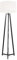 ValueLights | Black Wood Tripod Floor Lamp with Cream Boucle Drum Lampshade Living Room Light | Floor Lamps, Home Décor & Improvement Essential