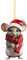 Weihnachtsmäuse Deko Acryl Weihnachtsschmuck Mäuse Weihnachtsdeko Christmas Decorations Mäuse Weihnachten Baumschmuck Weihnachtsdekoration für Zuhause, Auto Lustige Weihnachtsbaum Dekoration