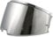 Motorradhelm Visier,Helmvisier für FF906 ADVANT,Motorrad Windschutz Helm Objektiv Visier Helmlinsenvisier Modular Sanpassung (Chrom Silber)