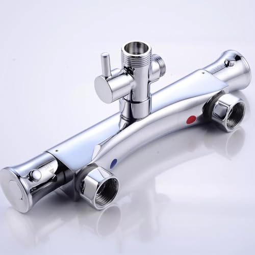 Termostat duscharmatur 20–50 ℃ duschtermostat duscharmatur mässing blandare duschtermostat armatur silver termostat duschkran ventil