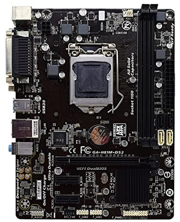 Scheda Madre Fit for GIGABYTE GA-H81M-DS2 Scheda Madre Desktop Scheda H81 LGA 1150 I. 3i5. I7 DDR3 16G. Micro. -ATX UEFI BIOS. Carta mainboard Originale