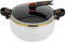 PLOTSAGE Micro Pressure Cooker with See-Through Lid Standing, with Twist & Lock Handles, Micro-Pressure Cooking Pot Non Stick, for Gas, Induction,White