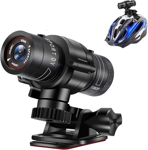 UYIKOO Cámara Deportiva 4K, WiFi Cámara Video Acción, 120° Cámara Casco Moto Bicicleta Videocámara de Casco Batería Grande de 8 Horas