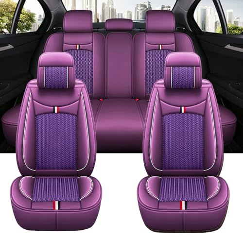 JoyRozTek Autositzbezüge Für Dacia Sandero Stepway | PU Leder Komplettset Auto-Schonbezüge, Airbag-freundlich, Autositzbezug Set