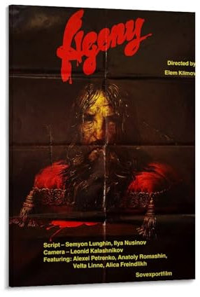 Filmposter, Motiv: Agony The Life and Death of Rasputin, klassisches Filmposter, Leinwand-Kunstdruck, Wanddekoration, ästhetisch, 40 x 60 cm