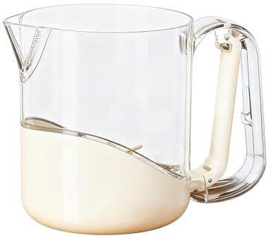 Mimoqk Eiermischbecher | Handgepresstes Backwerkzeug, manueller Eiermischbecher mit Waage, für Restaurant, Zuhause, Frühstückszubereitung, Milchpulver, Marinaden, Säfte, Saucen