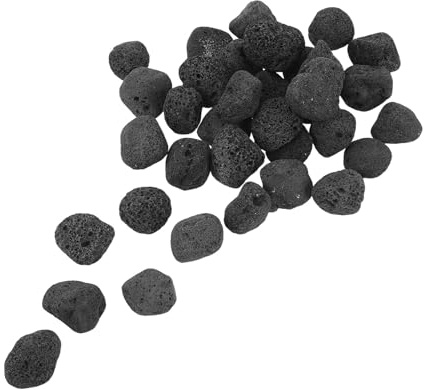 GARIOUANS Lavasteine Für Feuerstellen Schwarze Natürliche Vulkansteine 4.50 X 3.00 X 2.50 cm Kleine Feuerstellensteine Für Feuertische Kamin Gartendekoration Und Pflanzgefäße
