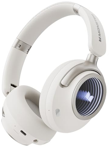 Monster Persona 4th ANC - Auriculares inalámbricos con cancelación de ruido activa, Bluetooth, con 3 modos de ecualización y tiempo de reproducción de 70 horas, graves profundos, Bluetooth 6.0, diseño