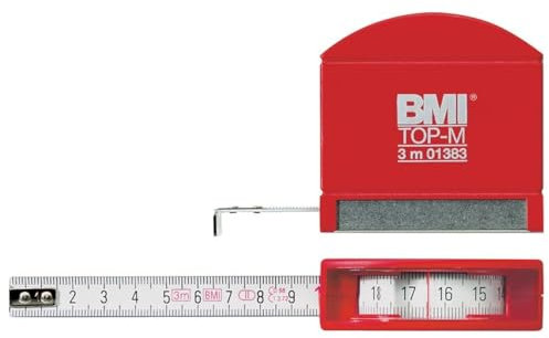 BMI 406341030 Taschenbandmaß mit Sichtfenster, 3 m x 13 mm