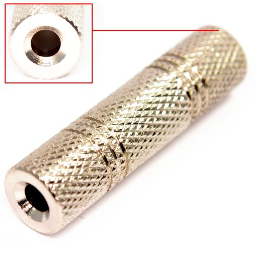 kenable 3.5mm 3.5 mm Jack Coupler Joiner Mono Headphone Size Jack Adapter