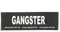 JULIUS K-9 Klettaufschrift, Gangster, klein, Schwarz