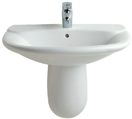 Roca 337460000 - Semipedestal Giralda Blanco - Serie Porcelana Sanitaria - Serie Giralda