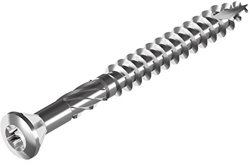 200 Stück Terrassenbauschrauben, Fräsrippen, Schabenut - C1 Antrieb: TX25 5x 60