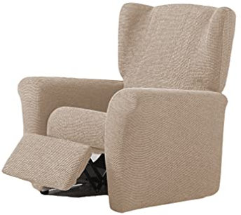 Zebra Textil Orion Elastische Husse Relax-Sessel Größe 1 Sitzer (Standard), Farbe Beige 43679