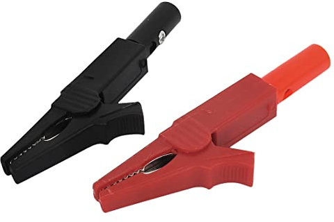 sourcing map 2stk Test Sonde isoliert Krokodilklemme Spannen Klemme mit Bananenstecker de