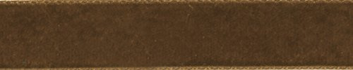 Berisfords Velvet Ribbon Tabac 56mm x 10m - Nylon Craft Ribbon for Sewing, Gift Wrapping and Hair Accessories