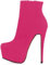 elashe- Stivaletti Donna con Tacco - 15CM Scarpe col Tacco con Plateau - Classiche Suede Stivaletti Donna Rosa EU37