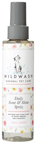 Smell Sweet Conditioning Spray for Dogs 150ml - Rose and Ylang Ylang to Freshen and Condition to Combat Odour - Natural, Sulphate and Paraben-Free for Sensitive Skin