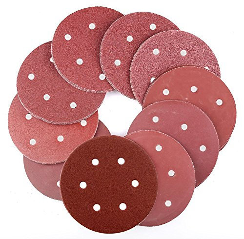 oxoxo Schleifscheiben 12,7 cm 8 Loch Zirkular Staubfreie Haken und Loop Schleifpapier Festplatten Schwingschleifer Pads