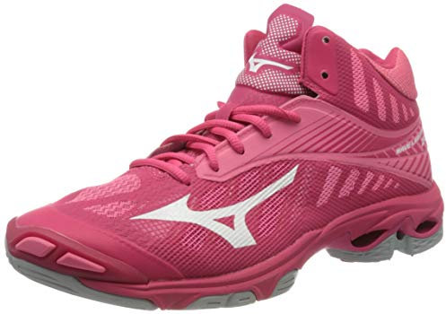 Mizuno Wave Lightning Z4mid, Scarpe da pallavolo Donna, Rosa (Azalea/Wht/Camelliarose 001), 42.5 EU