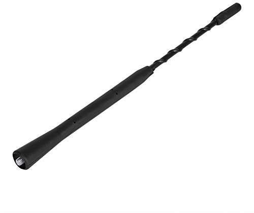 Antenna universale autoradio, Antenna sostitutiva nera Vite su autoradio stereo FM AM Antenna amplificatore amplificata sul tetto Antenna antenna frusta Antenna di ricezione antenna Fuba(9 inches)