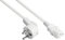 Good Connections P0130-W050 Câble d'alimentation Type E+F coudé CEE 7/7 vers C13 Blanc 5 m