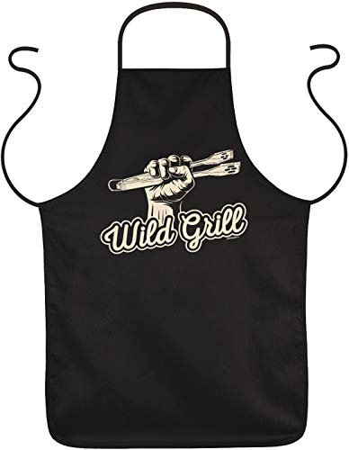 trag-das lustige Fun Grillschürze Wild Grill - Geschenk Grill Spaß Schürze Kochschürze Küche