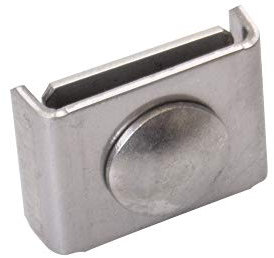 Bentatec 25 x Eckverbinder Set klein Edelstahl für Doppelstabmattenzaun Zaun Mattenverbinder