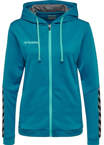 Hummel Damen Hoodie Hmlauthentic Poly Zip HOODIE WOMAN, Celestial, XS, 204939-8745-XS