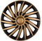 AUTO-STYLE Satz Radzierblenden Kendo 15-Zoll Schwarz/Gold