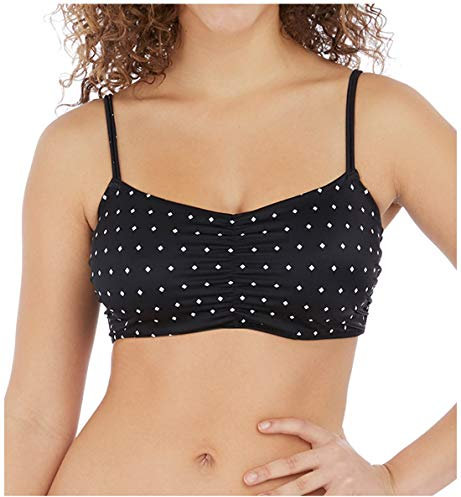 Freya Schmuck Cove AS7239 mit Bügeln Bralet Gekürzt Bikini Top Schwarz Blk Cs - Schwarz, 32G