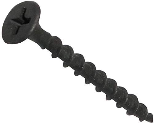 AERZETIX - C44658 - Lot de 100 Vis autotaraudeuses 3.5x35mm pour plaques de plâtre - à tête fraisée - à empreinte cruciforme PH - en acier - ossature bois fixation - couleur noir