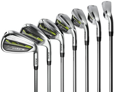 Cobra Golf 2021 Radspeed Iron Set Satin Chrome-Black-Turbo Yellow (Men's Right Hand, KBS Tour 90, Reg Flex, 5-GW)