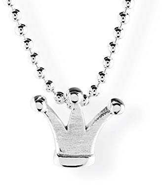 Heartbreaker Froggy Kronen-Anhänger I Edler Kettenanhänger aus 925 Sterling Silber I Nickelfreier Silberanhänger in Goldschmiedequalität gefertigt I Hochwertiger Anhänger für Damen I LD FG 38