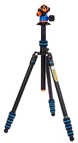 3 Legged Thing Punks Travis 2.0 Magnesium Alloy General Use Tripod - Adjustable, Multi-use Camera Tripod with Three Detachable Legs - Blue/Black (TRAVISBLUE2.0)