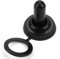 20Pcs 12mm Wipp-Kippschalter-Kappe, Wasserdichte Gummikappe Stiefelabdeckung Schwarze Gummikappe Knopf-Hut-Dichtung Staubdichte Abdeckung