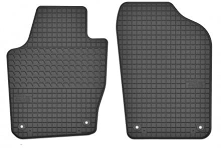 edecor Gummifussmatten Automatten Gummimatten Gummi Fußmatten für Skoda Fabia II Bj. 2007 – 2014 VORNE